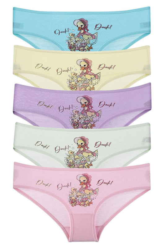 Girl's Panties 5 Pack Cotton Lycra