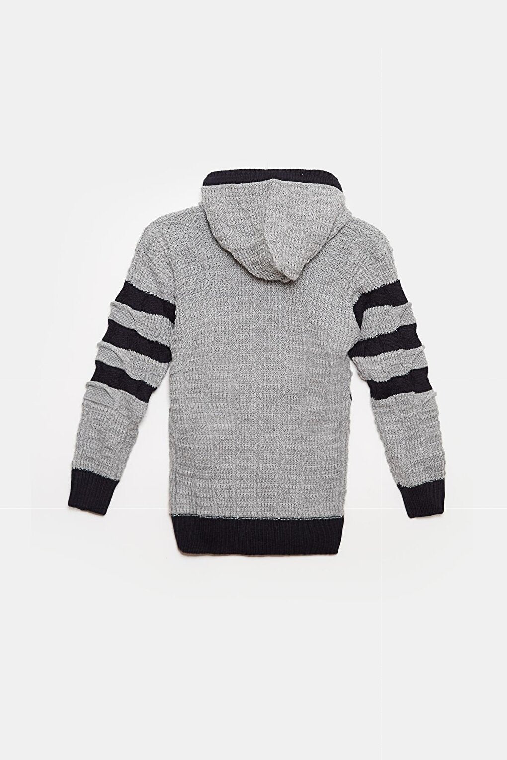 Fur Detailed Knitwear Boys Cardigan