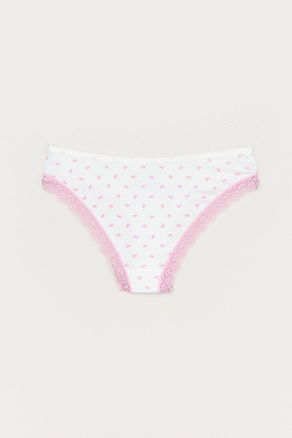 Heart Printed Lace Panties