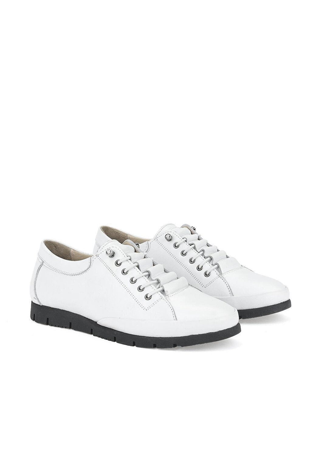 Women's Genuine Leather Shoes 1311015 808 White