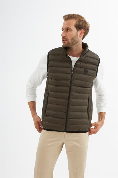 Men's Standard Mold Puffer Vest Khaki