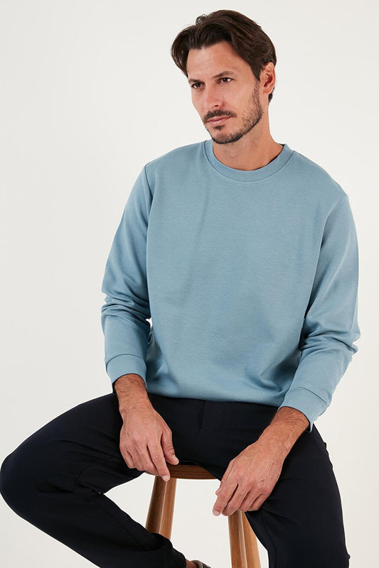 Cotton Crew Neck Regular Fit Basic Sweat 5905521