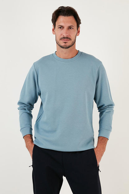 Cotton Crew Neck Regular Fit Basic Sweat 5905521