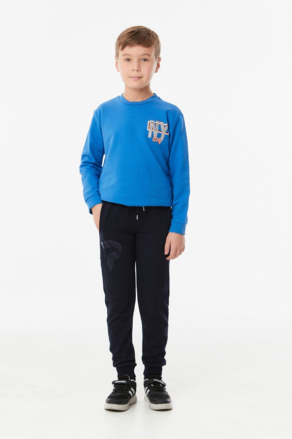 Printed Elastic Waist Boys' Sweatpants