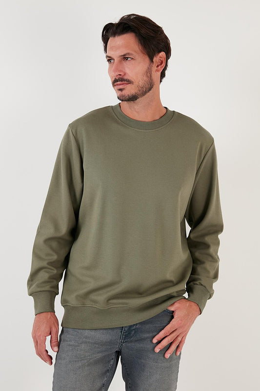 Cotton Crew Neck Regular Fit Basic Sweat 5905521