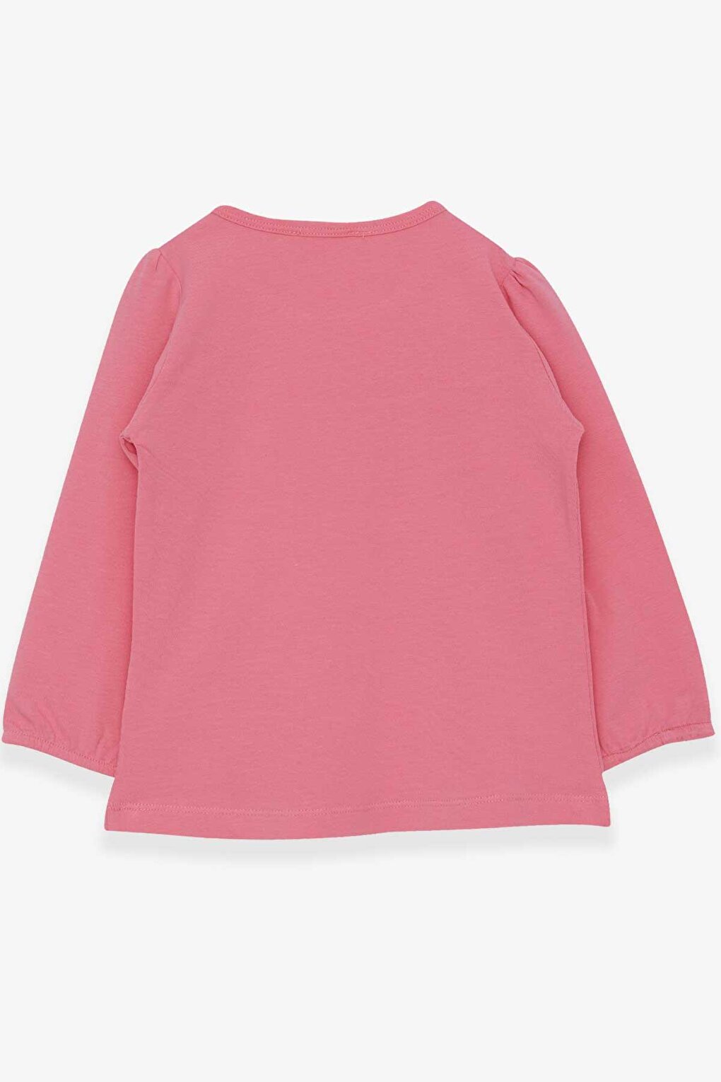 Girl's Long Sleeve T-Shirt Ruffled Pink (3-8 Years)