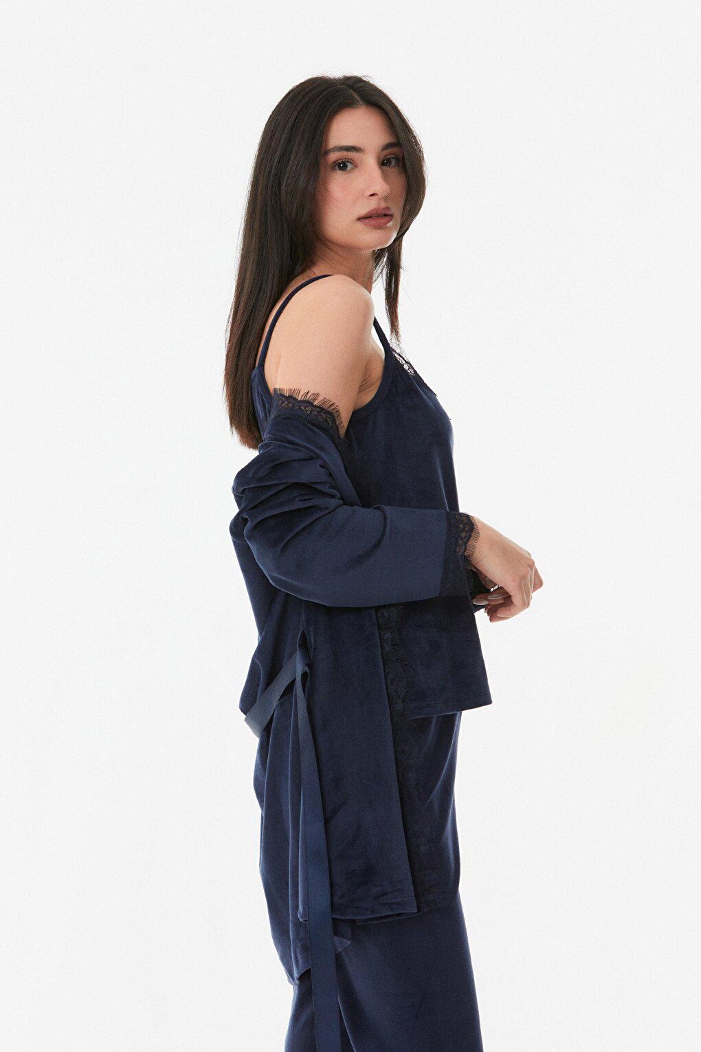 Basic Velvet 3-Piece Pajama Set