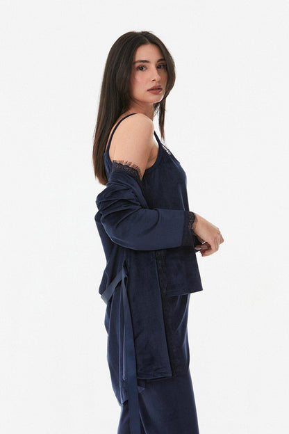 Basic Velvet 3-Piece Pajama Set