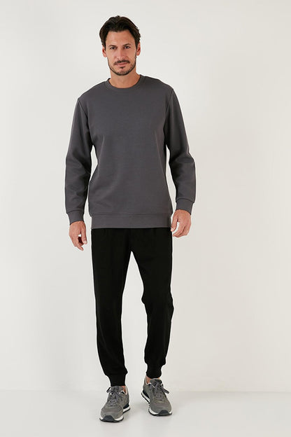 Cotton Crew Neck Regular Fit Basic Sweat 5905521