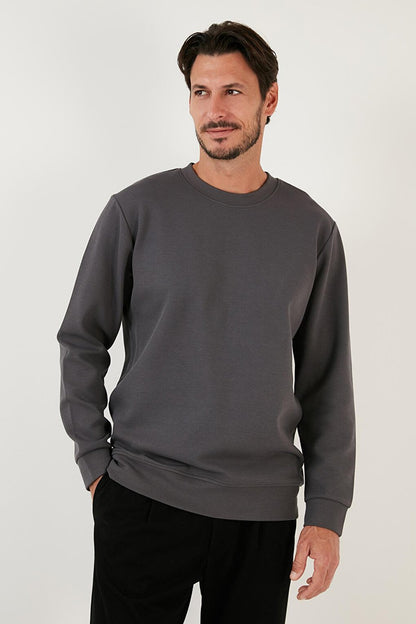 Cotton Crew Neck Regular Fit Basic Sweat 5905521