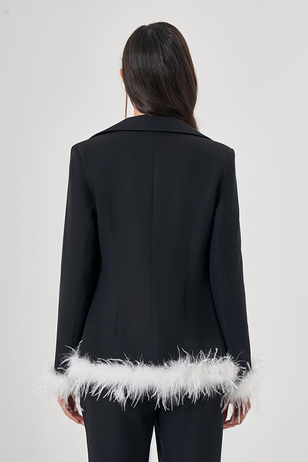 Furry Luxury Black Jacket