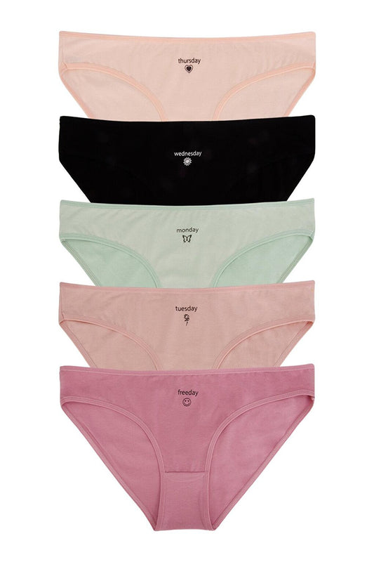 Women's Cotton Lycra Panties 5 Pack