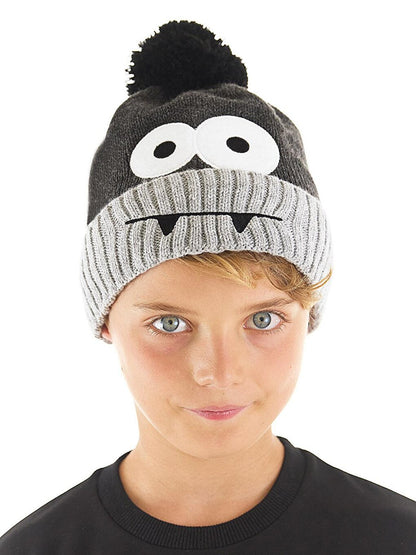 Monster Dark Gray Boy's Knitwear Beanie