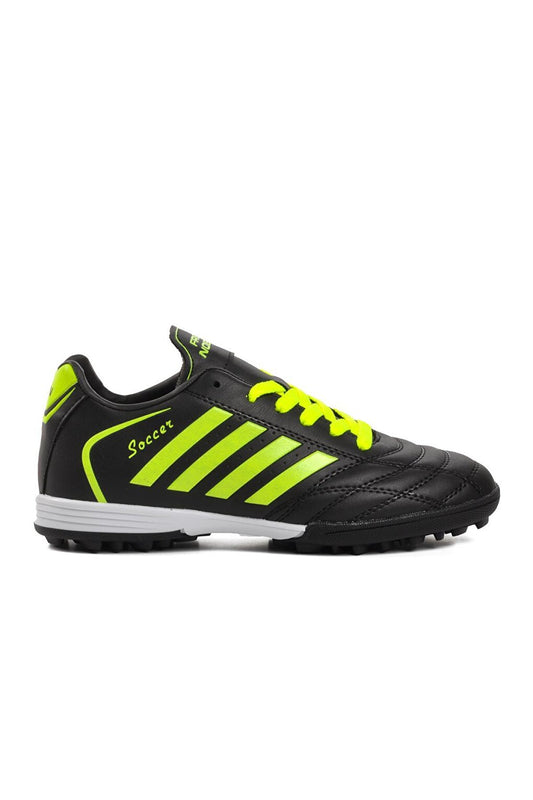 602 Black-F.Yellow Men's Astroturf Field Shoes