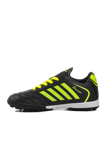 602 Black-F.Yellow Men's Astroturf Field Shoes