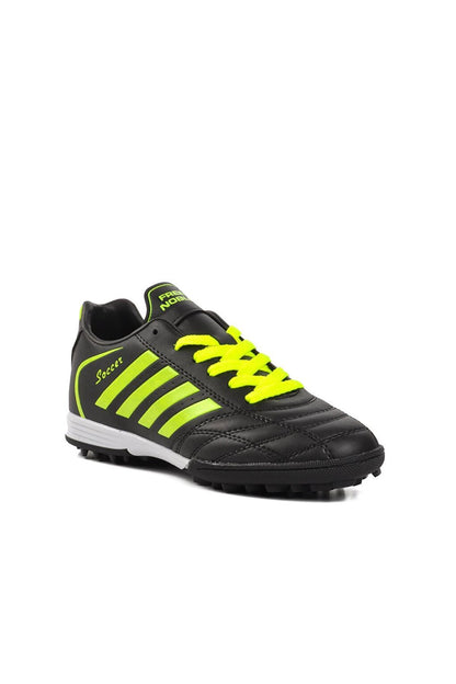 602 Black-F.Yellow Men's Astroturf Field Shoes