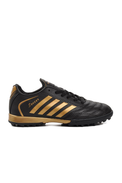 602 Black-Gold Unisex Astroturf Field Shoes