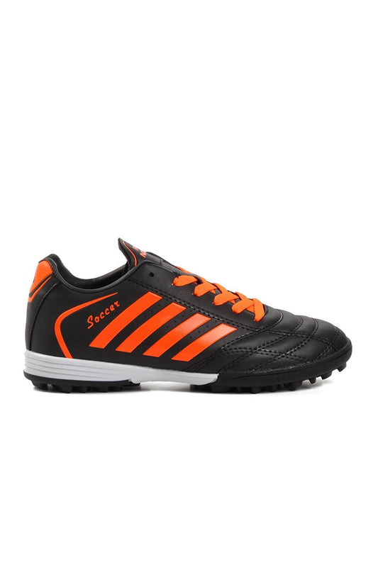 602 Black-Orange Unisex Astroturf Field Shoes