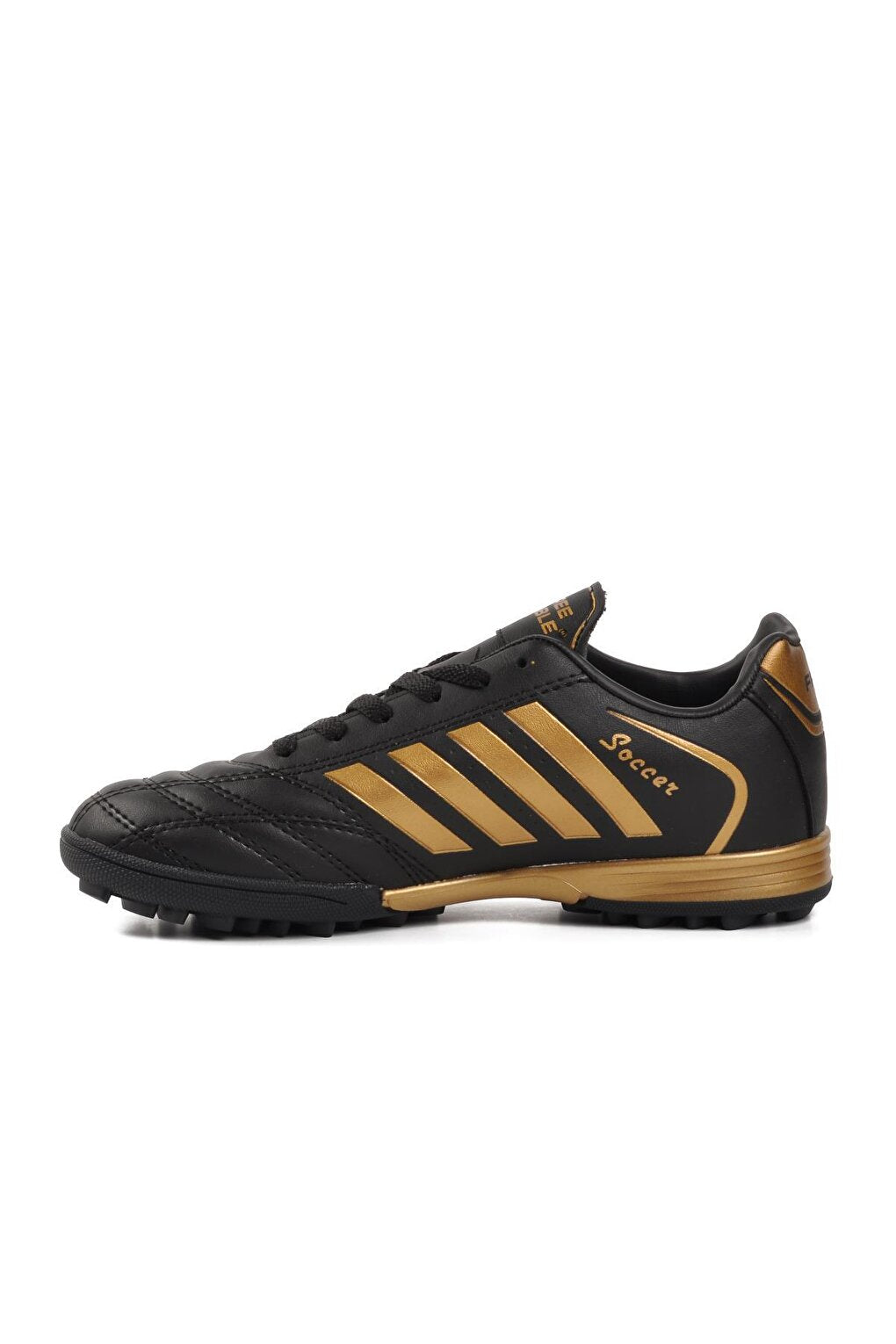 602 Black-Gold Unisex Astroturf Field Shoes