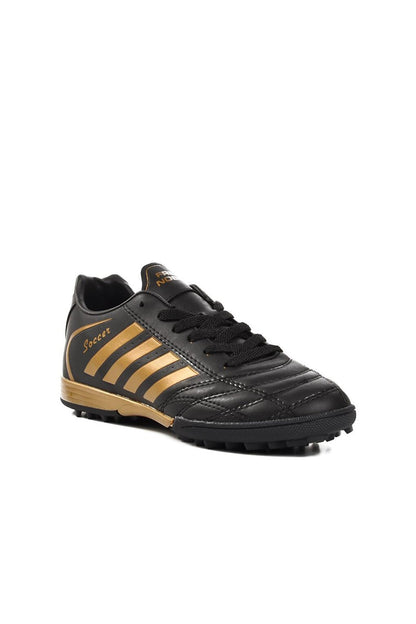 602 Black-Gold Unisex Astroturf Field Shoes