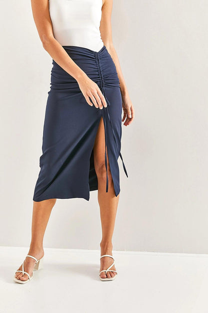 Women's Gathered Pencil Skirt 7101