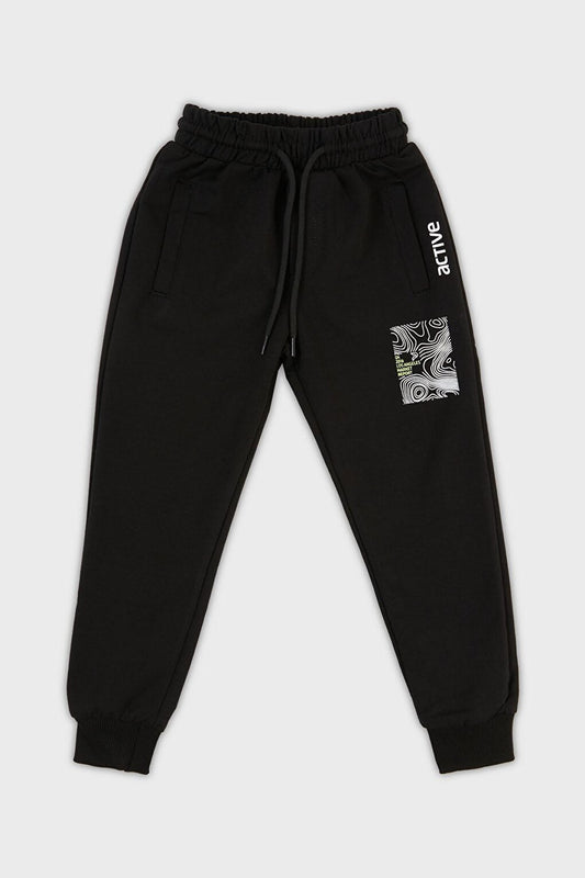 Cotton Jogger Sweatpants with Elastic Waist and Legs 59910012333