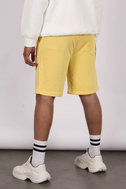 Yellow Men's Regular Fit Shorts 5401