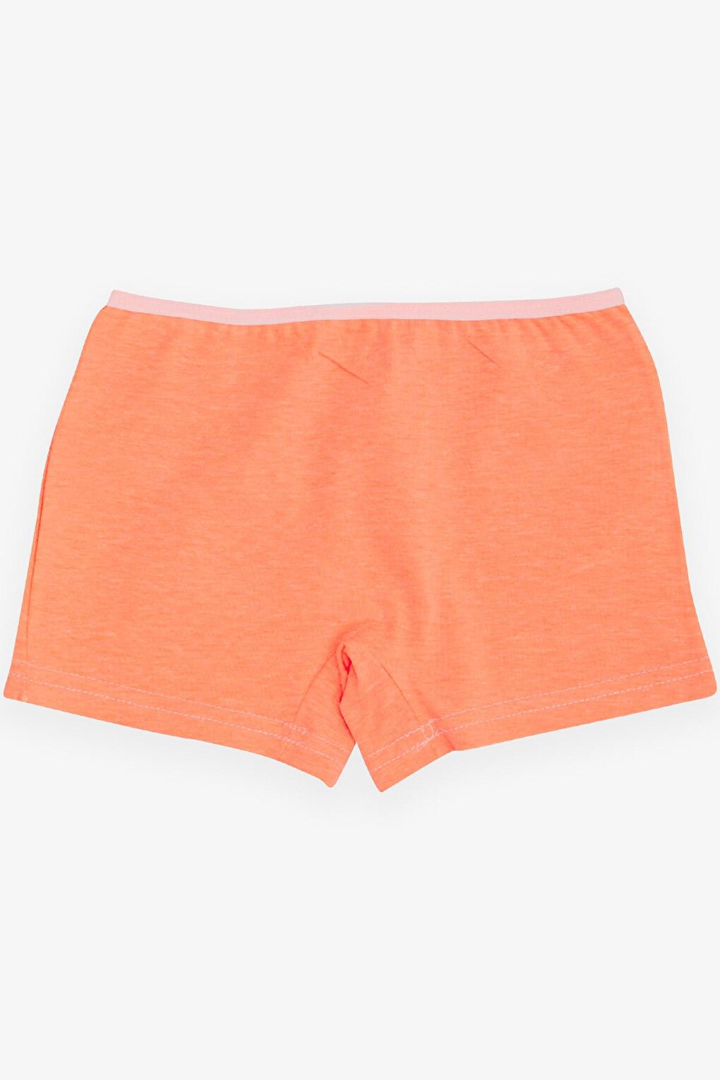 Girl's Boxer Floral Printed Neon Orange (Age 7)