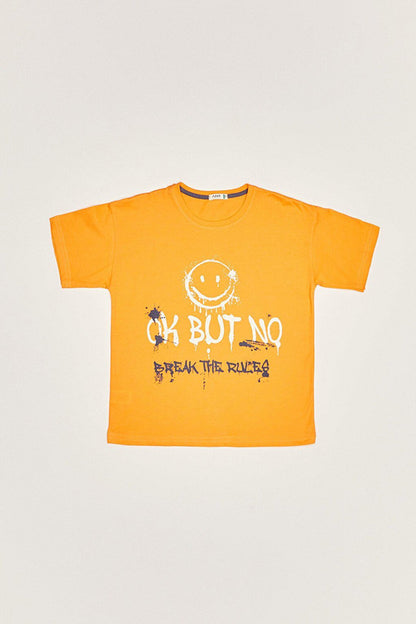 Emoji Printed Oversize Kids T-Shirt