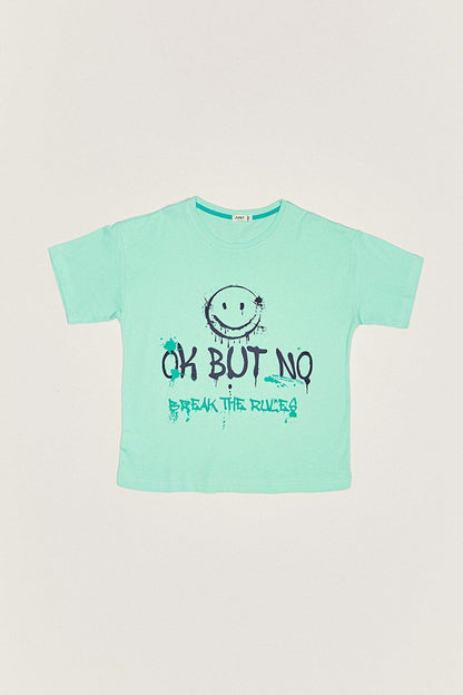 Emoji Printed Oversize Kids T-Shirt