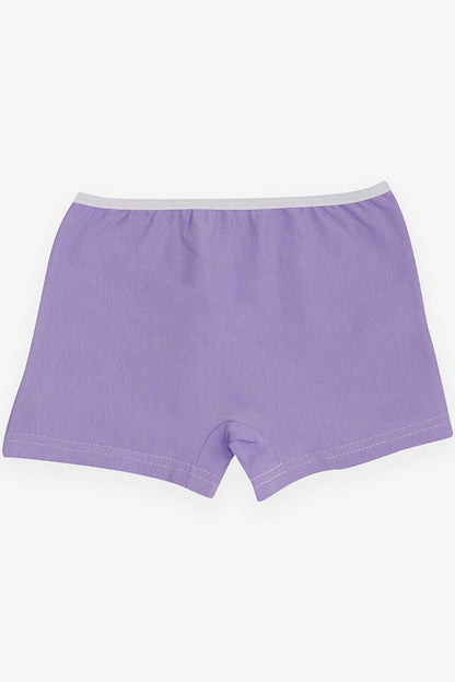 Girl's Boxer Floral Printed Lilac (Age 7-9)