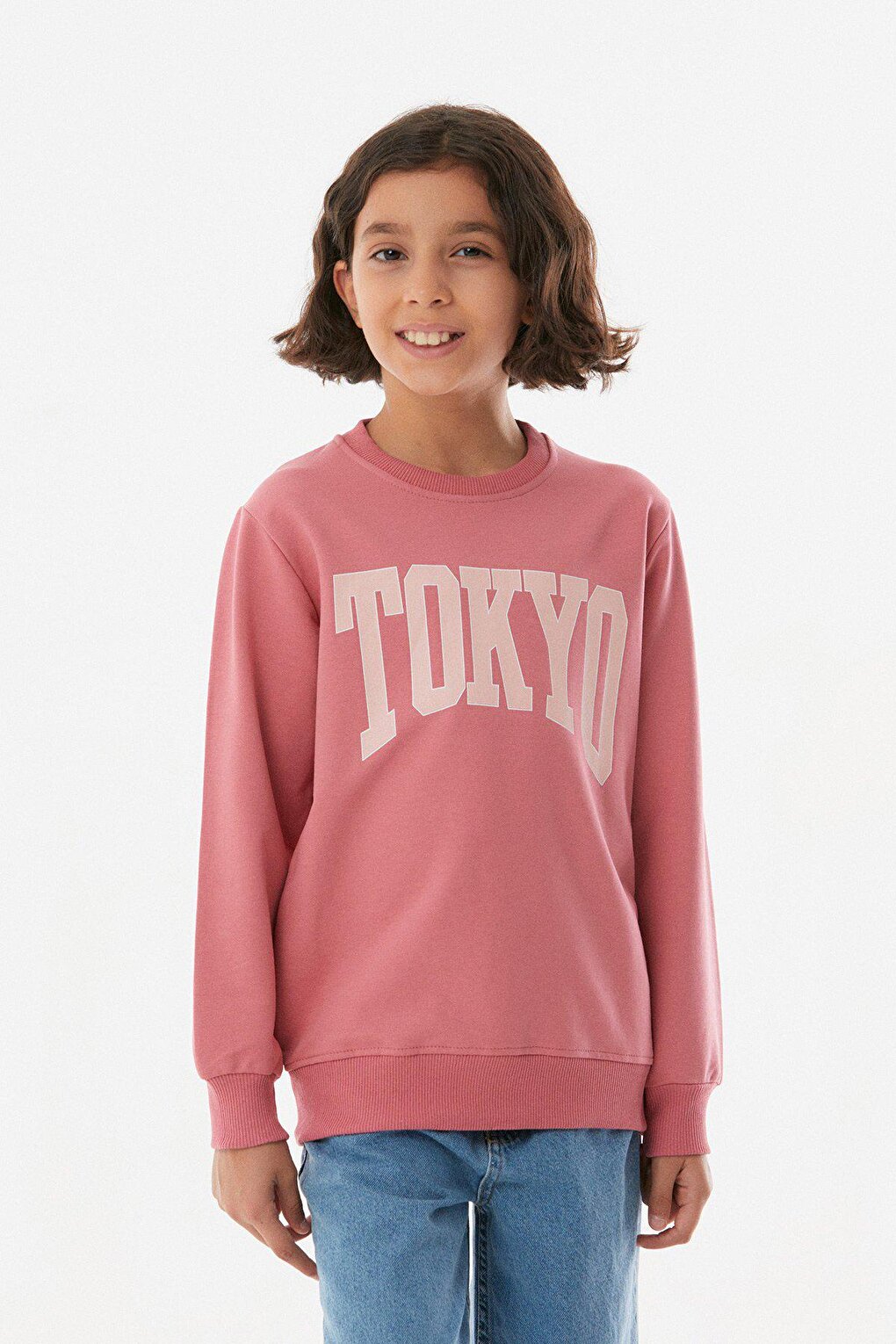 Tokyo Printed Girls' Sweatshirt