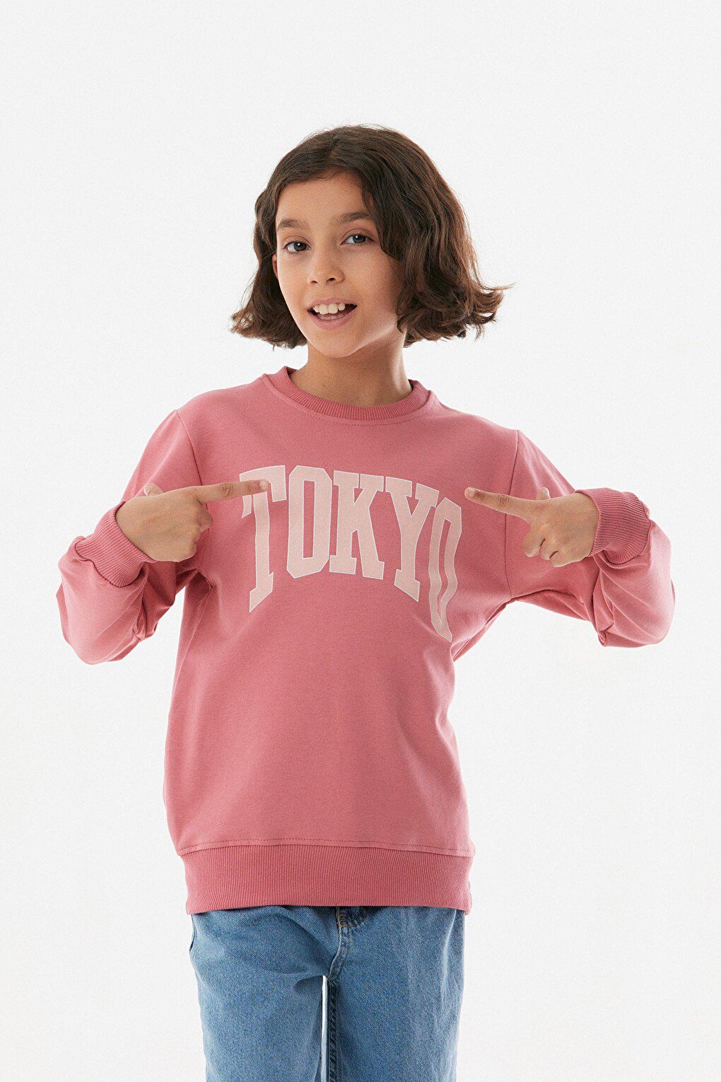 Tokyo Printed Girls' Sweatshirt