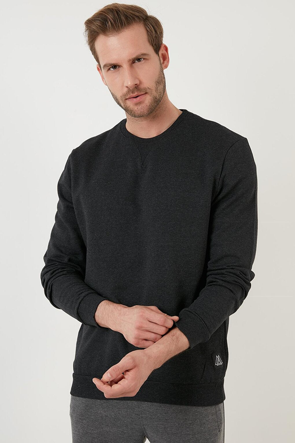 Raised Slim Fit Crew Neck Winter Sweat 5975001