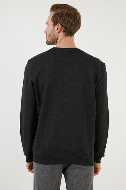 Raised Slim Fit Crew Neck Winter Sweat 5975001