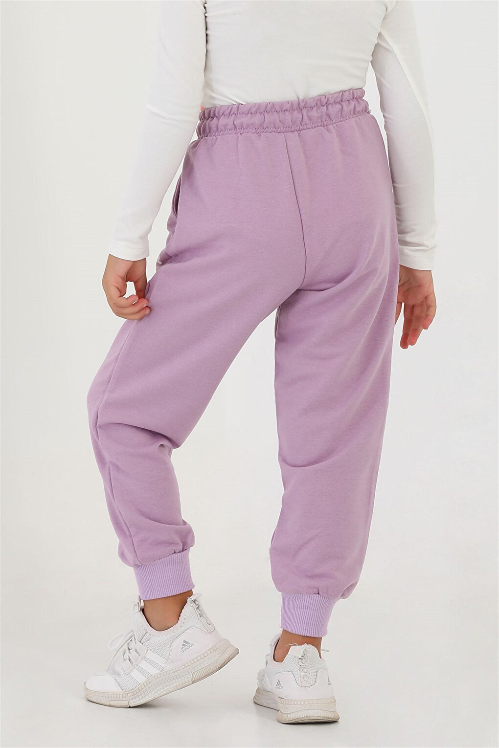 Girls' Lilac Colored Pocket Girls You Are The Best Printed Sweatpants