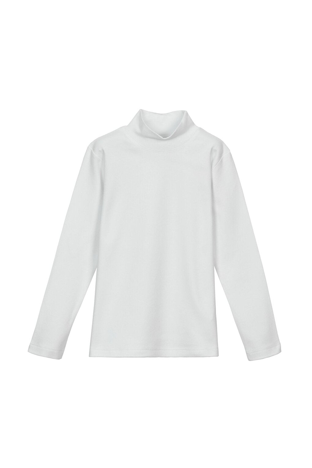 White Girl Half Turtleneck Long Sleeve T-Shirt