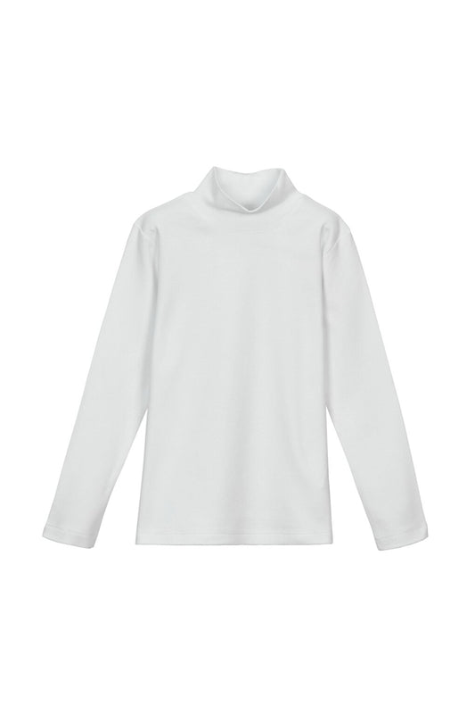 White Girl Half Turtleneck Long Sleeve T-Shirt