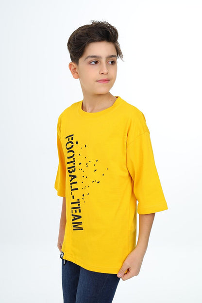 Boy's Pleated Detailed T-Shirt