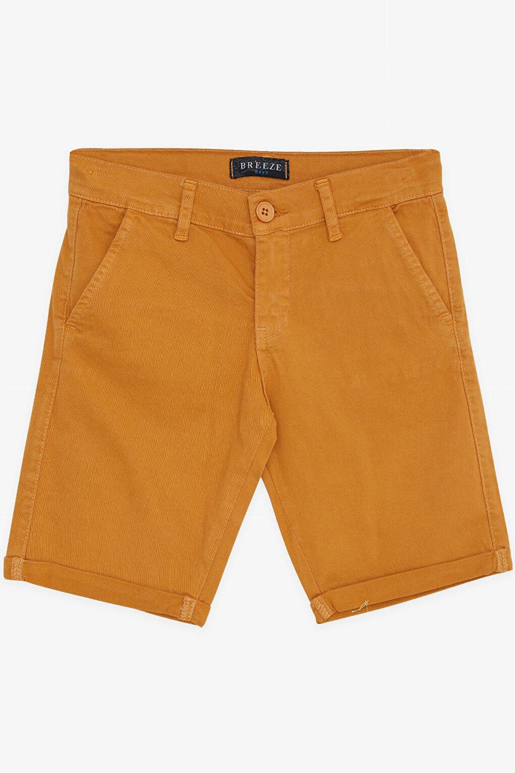 Boy's Capri Pocket Buttoned Mustard Yellow (Ages 8-14)