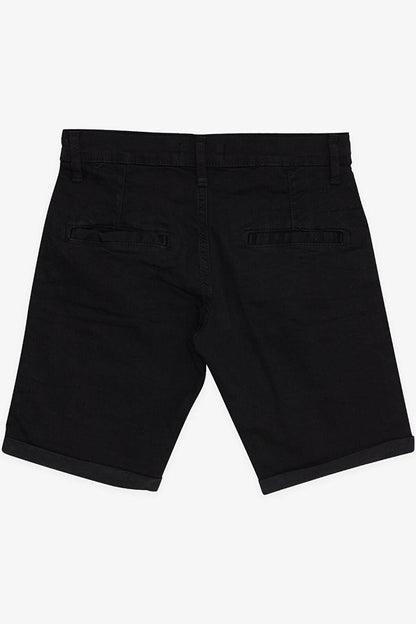 Boy's Capri Pocket Buttoned Black (Ages 8-14)