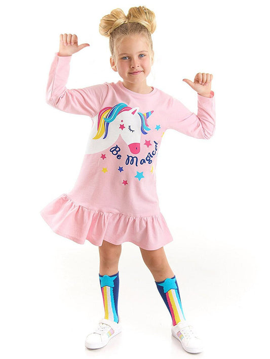 Unicorn Magic Girl's Pink Dress