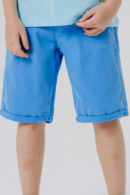 Boy's Capri Pocket Buttoned Blue (Ages 8-14)