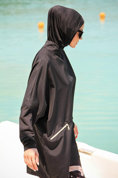 Black Full Covered Hijab Swimsuit M2274