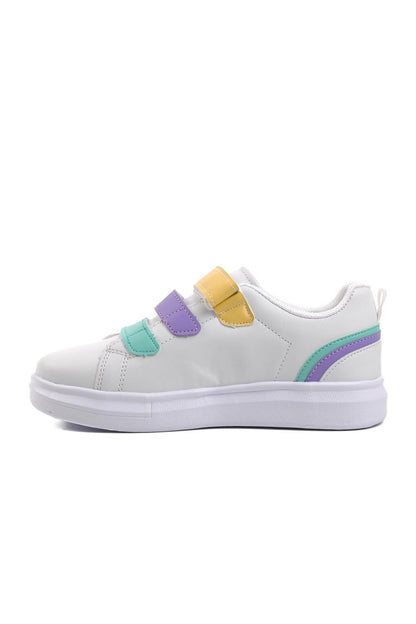 Arel-F White-Powder Children's Sports Shoes