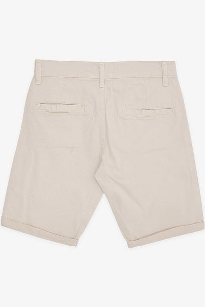 Boy's Capri Pocket Buttoned Beige (Ages 8-14)