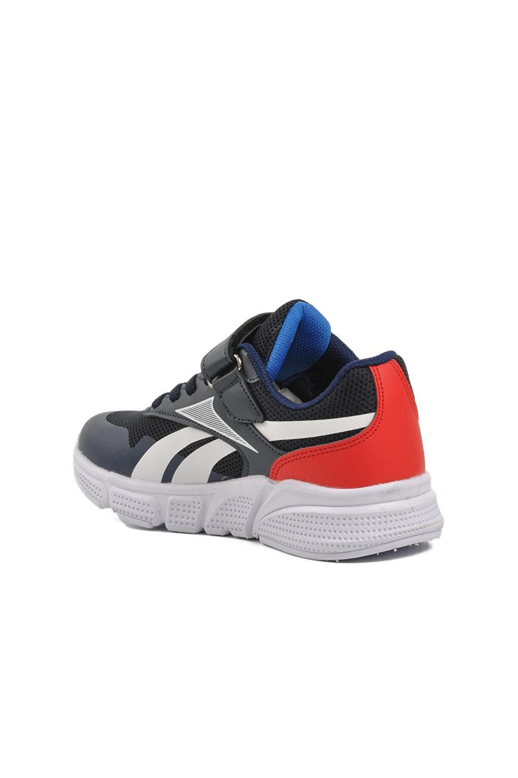 Bst-B369-F Navy Blue-Red Mesh Children's Sports Shoes