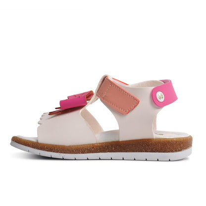 210113 White-Pink Comfort Girl's Sandals