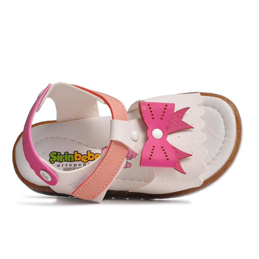 210113 White-Pink Comfort Girl's Sandals