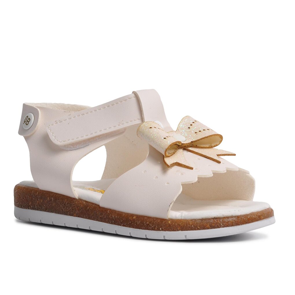 210113 White Comfort Girl's Sandals